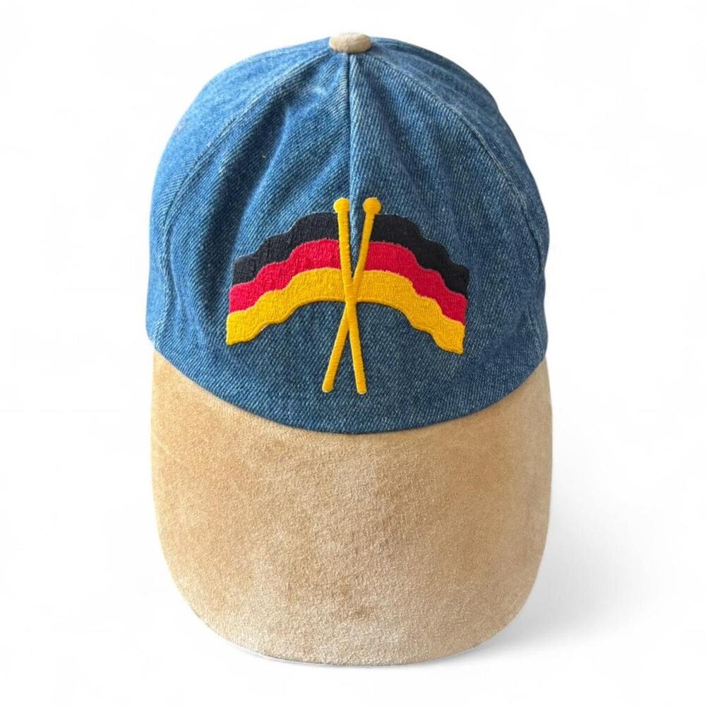 Denim Flag Embroidered Hat – Retro Dad Cap